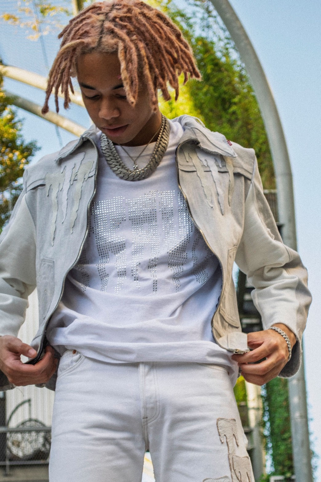 T-Emblem Light Grey Jacket