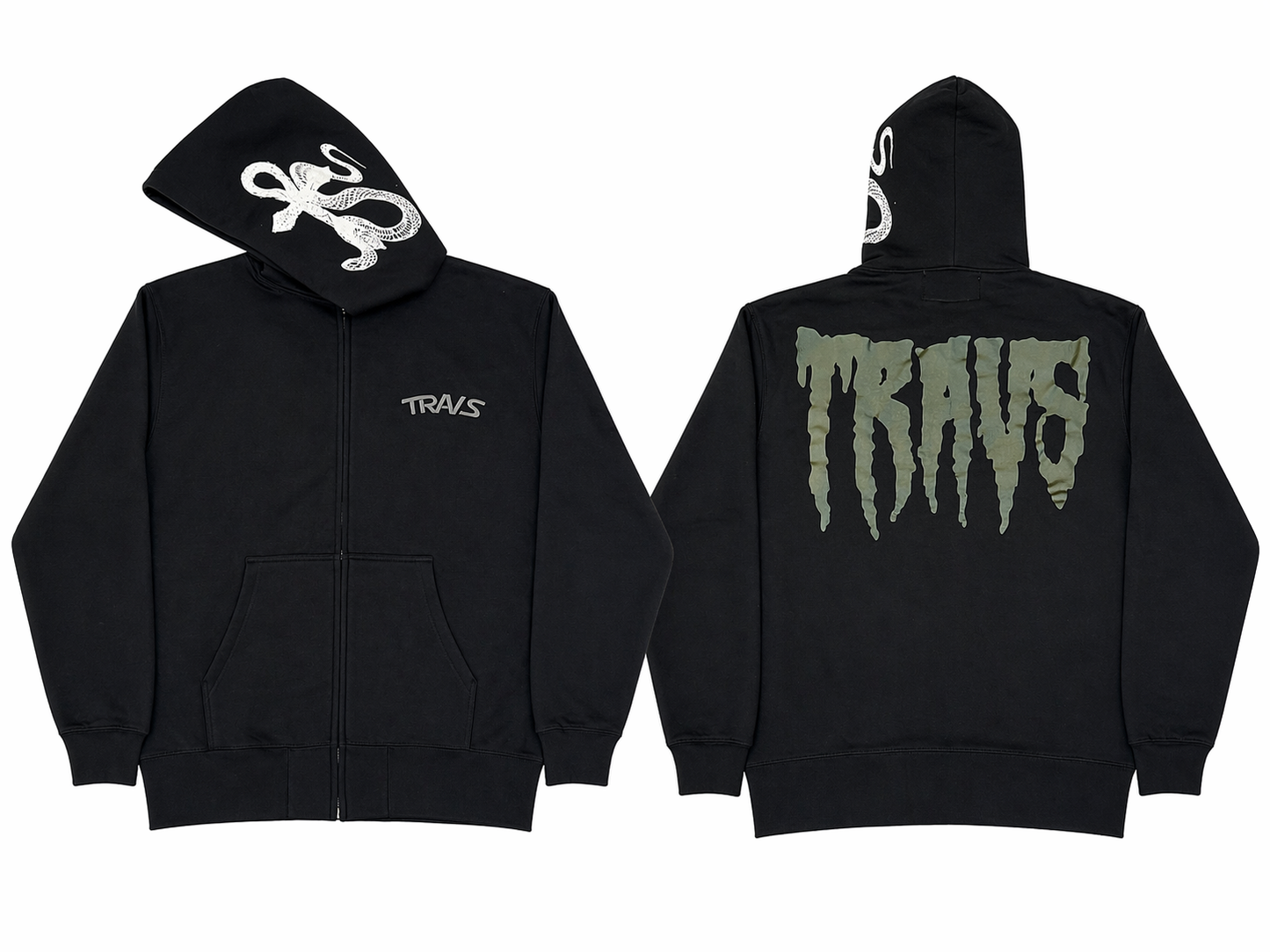 crack zip hoodie. OTS TRAVS