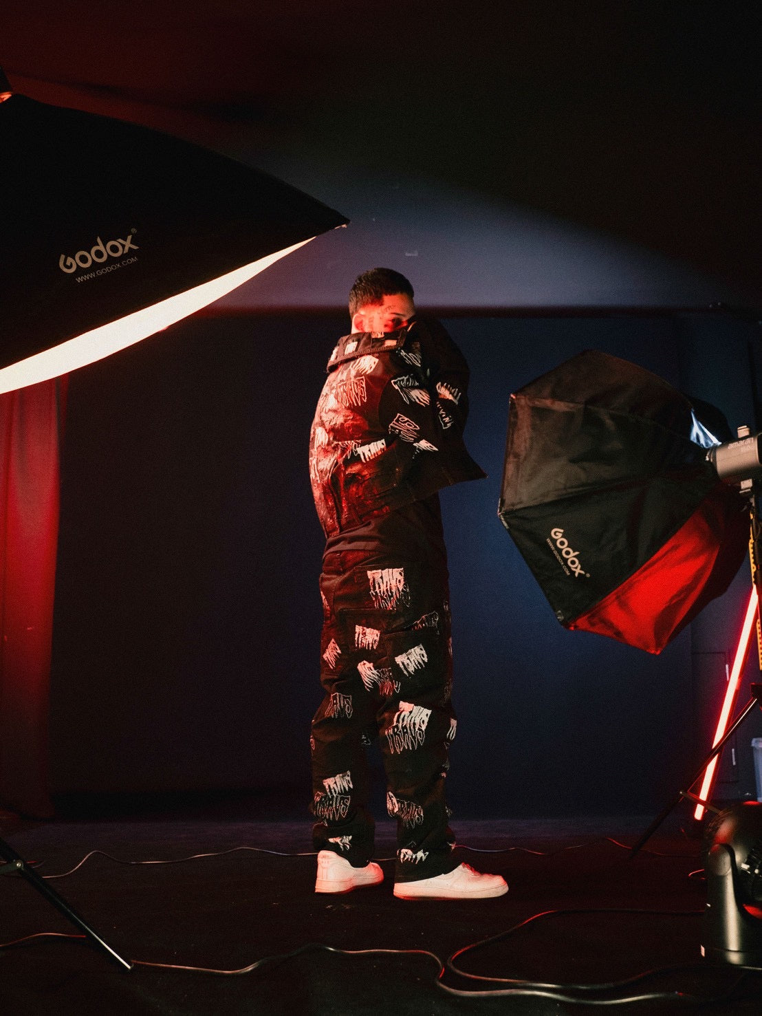 T-Emblem&Rednight BLK Jacket