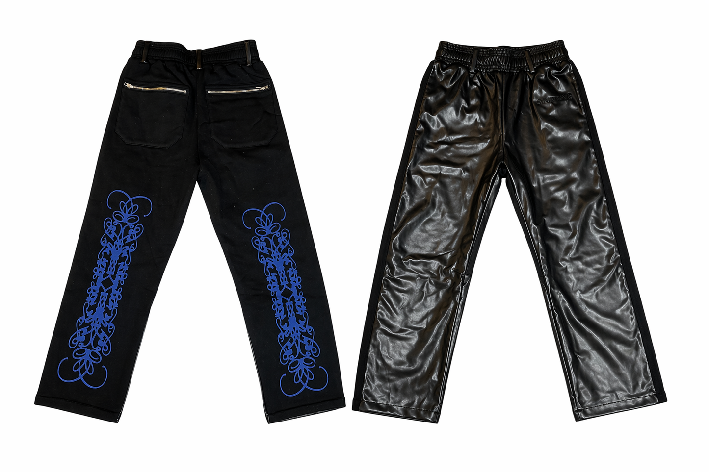 leather graphic pantsb OTS TRAVS M size
