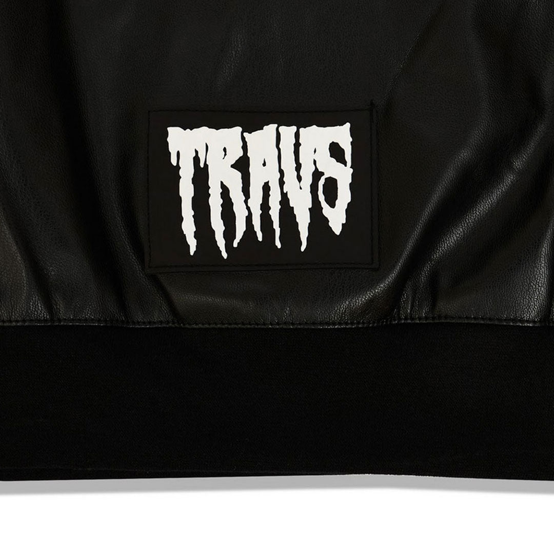 Vegan Leather Facemask Hoodie