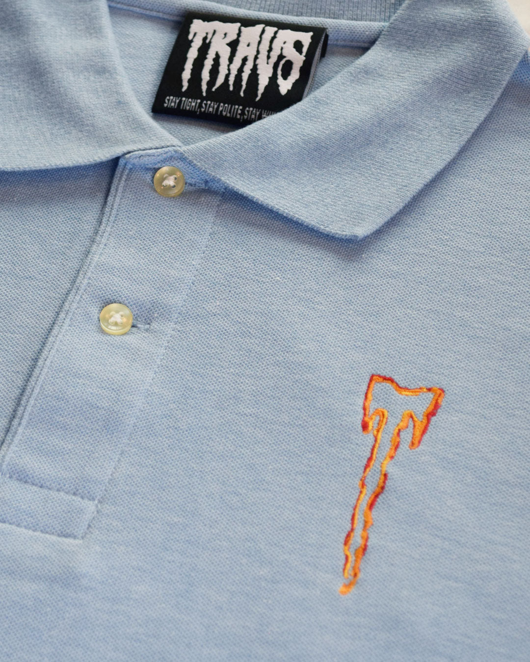 T Screw Polo Shirt Light Blue