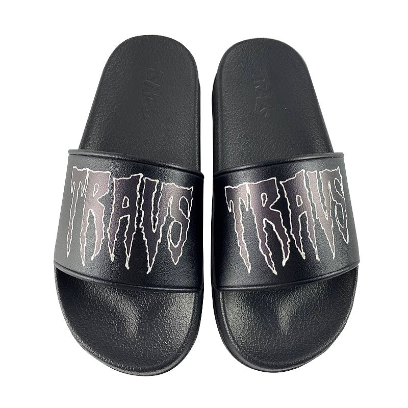 Rednight Black Slide Sandals