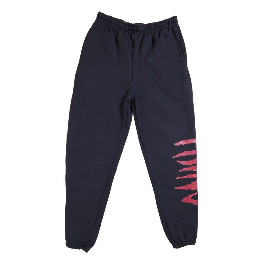 Rednight Embroidery × Print Red Pants
