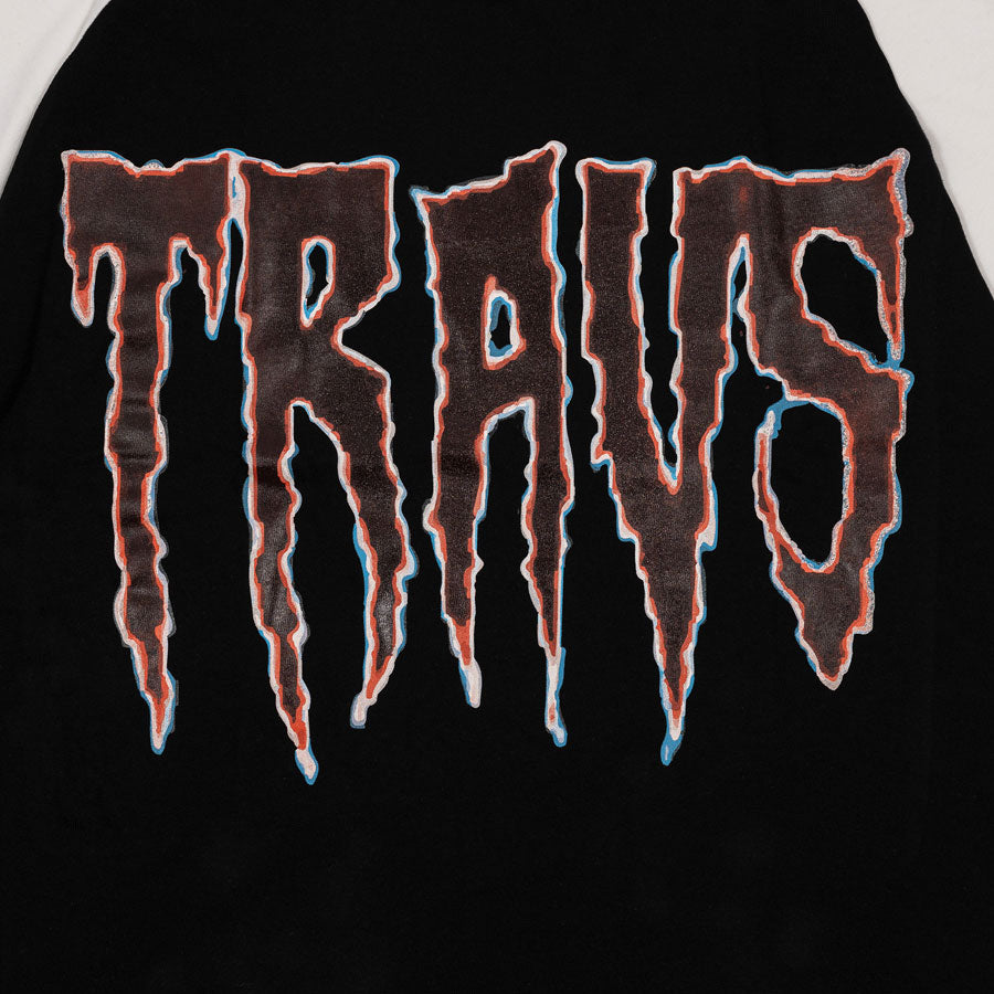 Rednight Raglan Sleeve BLK × WHT Tee