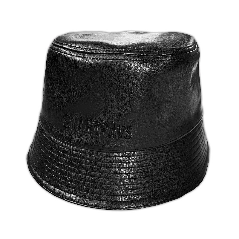 Vegan leather bucket hat
