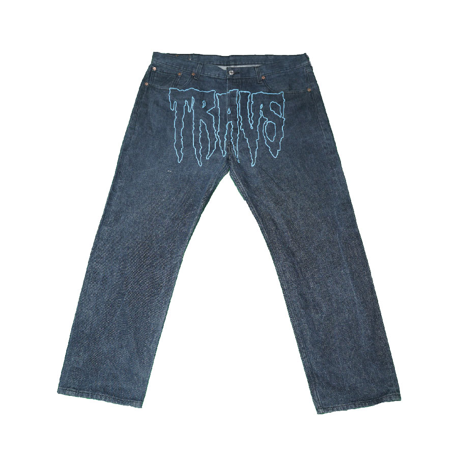 TRAVS DRIP CUSTOM 501 Pants [NAV × BLU]