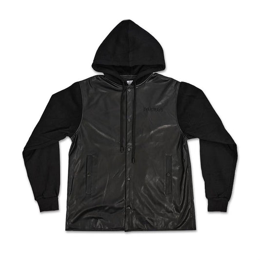 Vegan Leather Switching Jacket