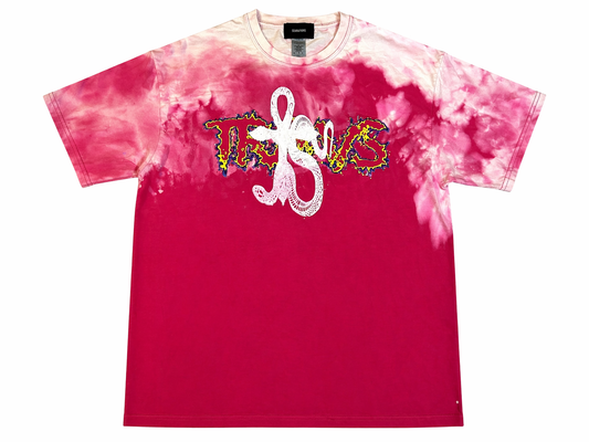 OTS ×TRAVS pink dyed tee L size