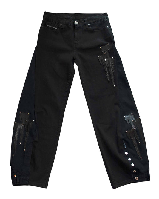 T-Emblem 2 Face Denim-04 (BLK)