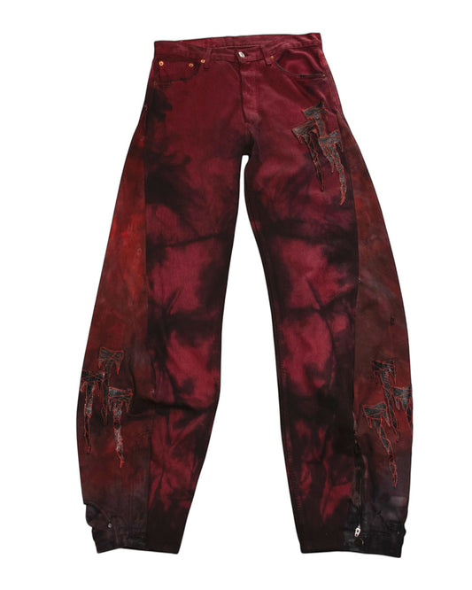 T-Emblem 2 Face Denim-02 (RED)