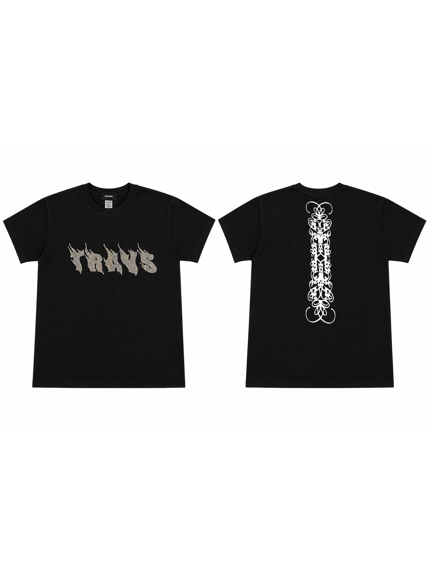 OTS TRAVS stone logo tee black