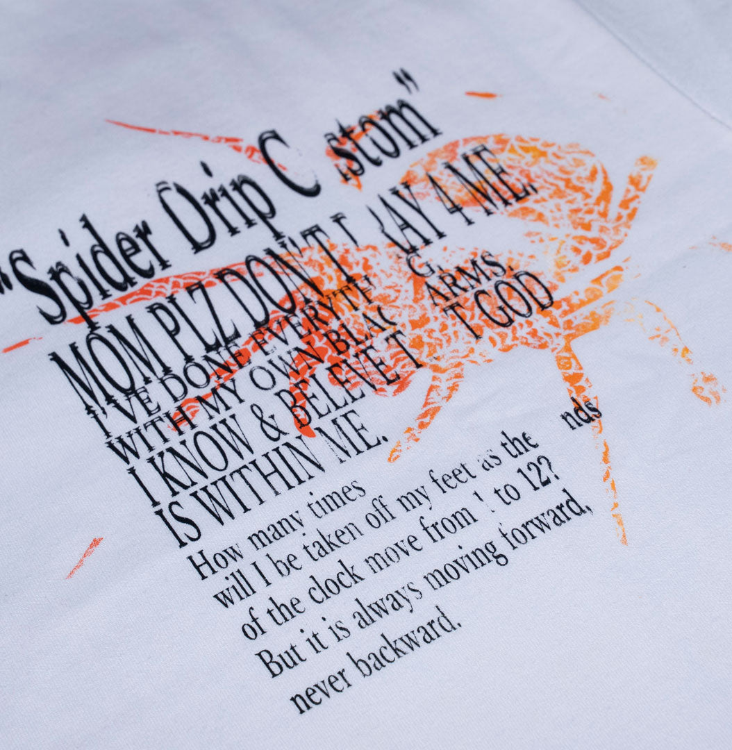 Drip Spider Tee  White
