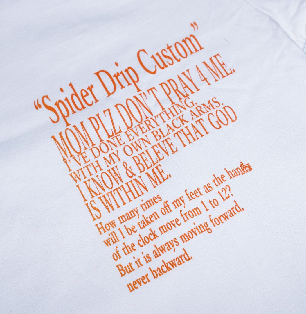 Drip Spider Tee  White