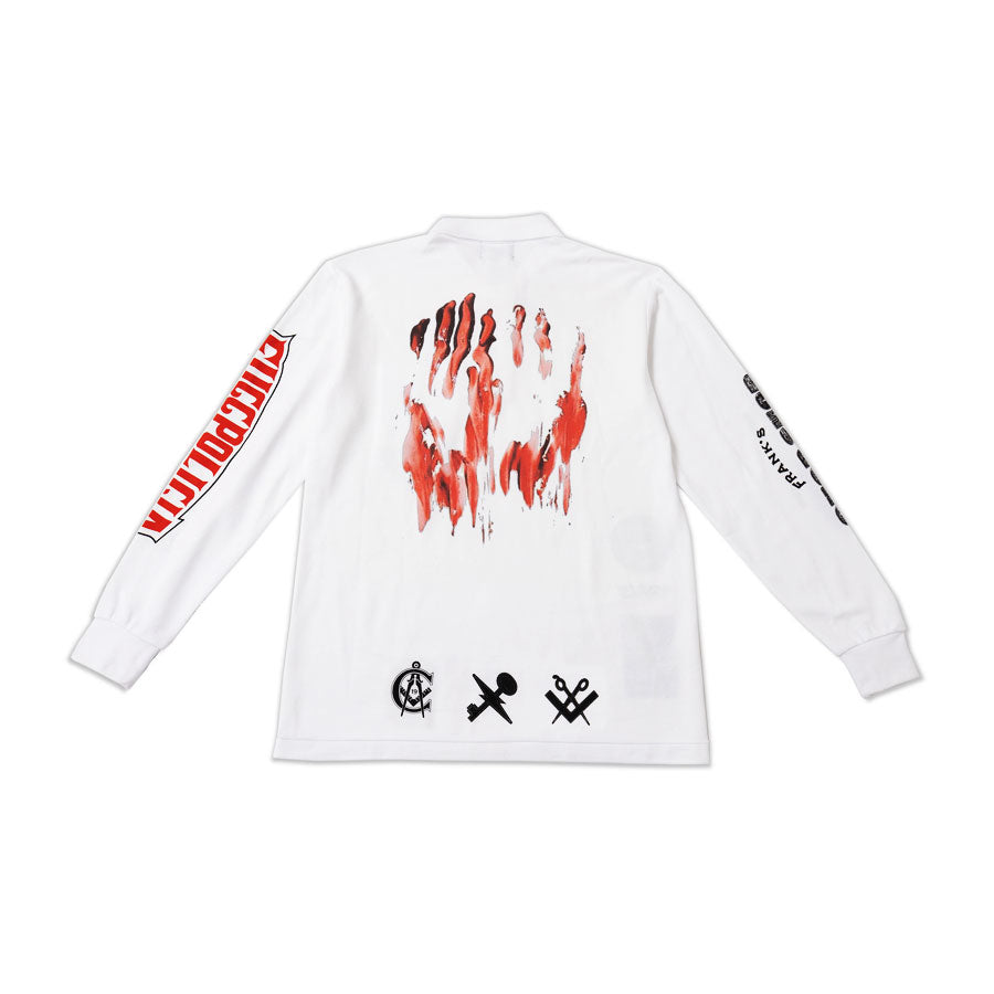 TRAVS × FRANK'S CHOP SHOP GOLF SHIRT WHITE
