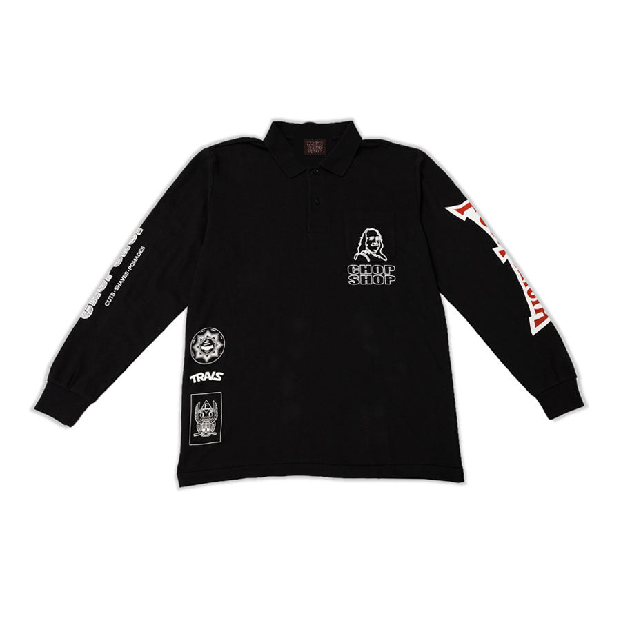 TRAVS × FRANK'S CHOP SHOP GOLF SHIRT BLACK