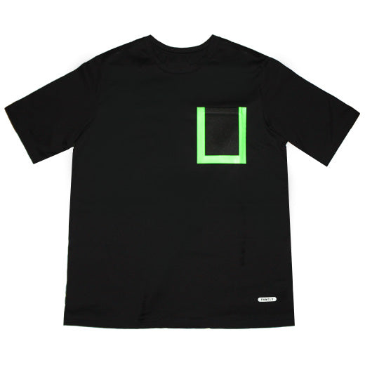 MESH POCKET T-SHIRTS [BLK]