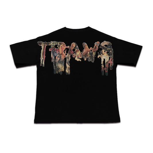 nadeneco collabo collage Tee Black