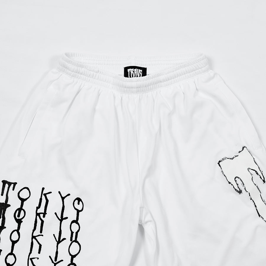 MA x Travs “Oath of Doping Olympians” Pants White