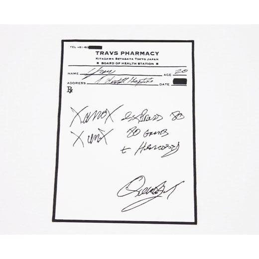 TRAVS PHARMACY TEE [WHT]