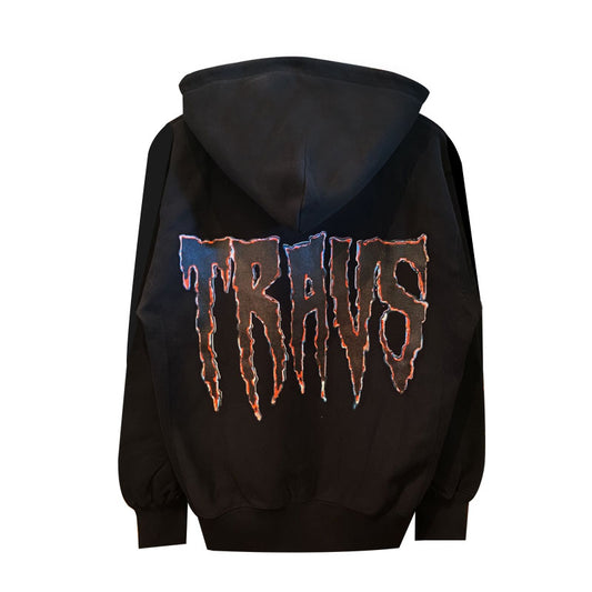 Rednight Zip Up Black Parka