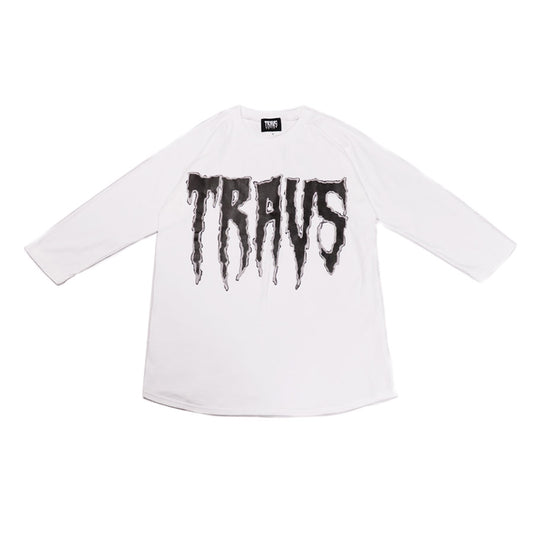 Rednight Raglan Sleeve White Tee