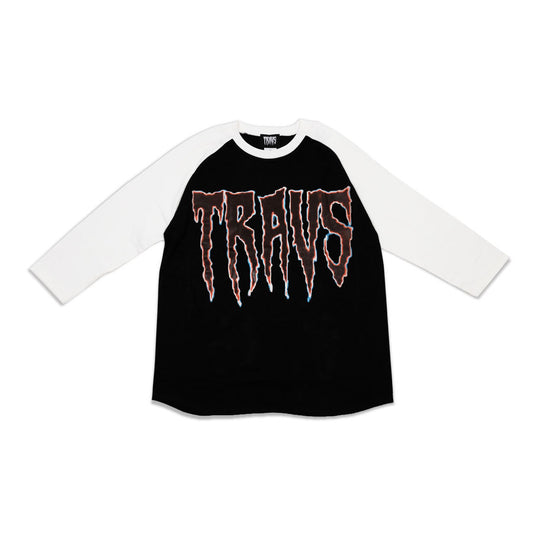 Rednight Raglan Sleeve BLK × WHT Tee