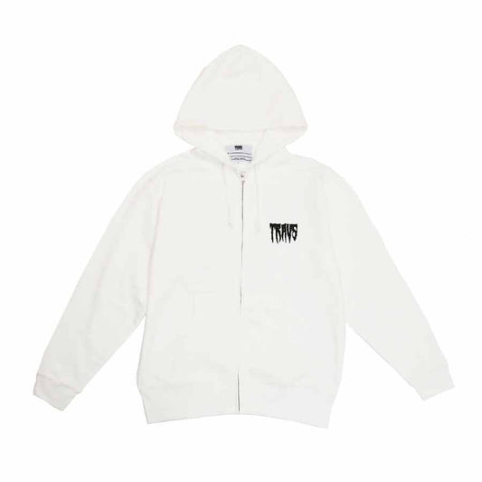 Black Rednight Zip Hoodie WHT