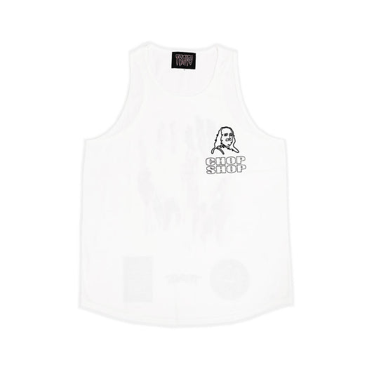 TRAVS x FRANK’S CHOP SHOP TANK TOP WHITE