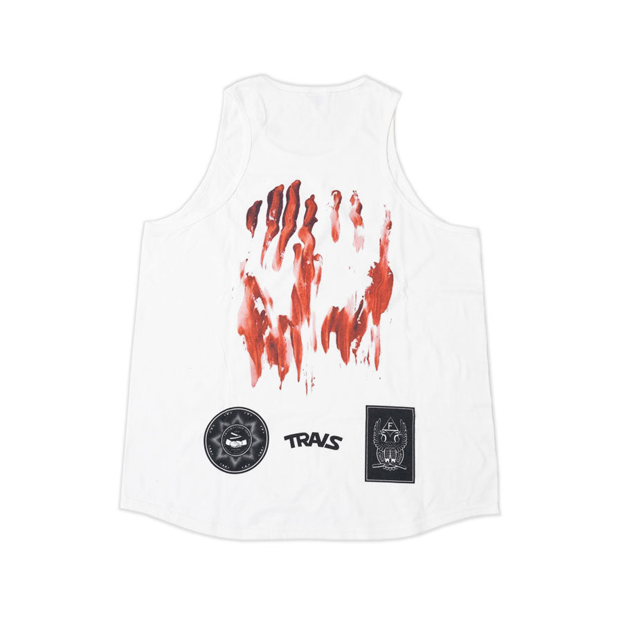 TRAVS x FRANK’S CHOP SHOP TANK TOP WHITE