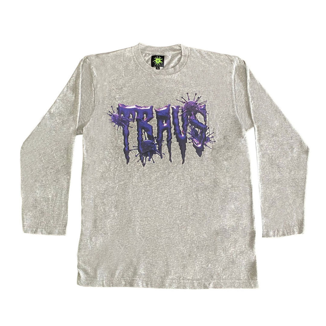 TRAVS x VIRUSWORLD REDNIGHT VIRUS LONG SLEEVE [GRY]