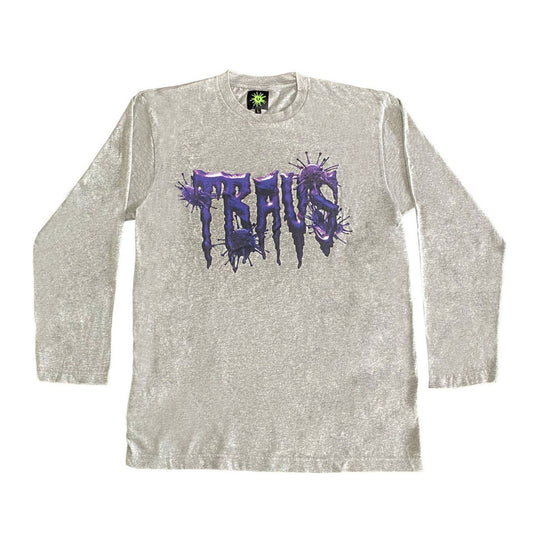 TRAVS x VIRUSWORLD REDNIGHT VIRUS LONG SLEEVE [GRY]