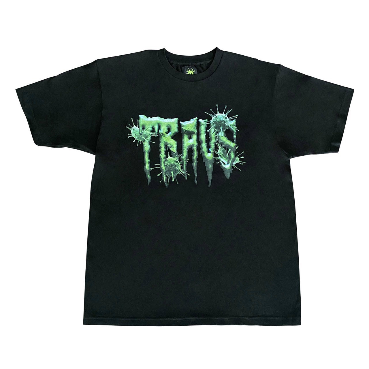 TRAVS x VIRUSWORLD REDNIGHT VIRUS TEE [BLK]