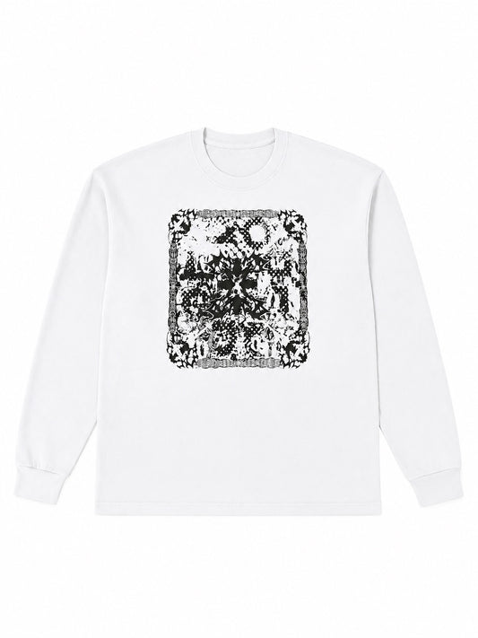 reversible UBU Long-sleeved T-shirt white